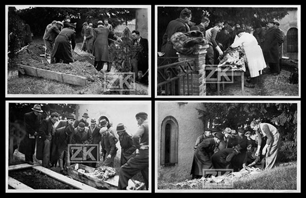   AUTOPSIE CADAVRE Exhumation 4 Photos DE LUDRE Cimetière Vichy 